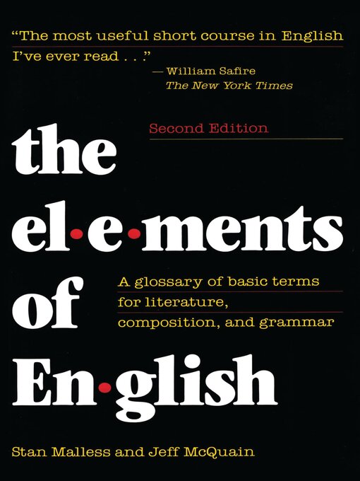 Title details for The Elements of English by Stan Malless - Available